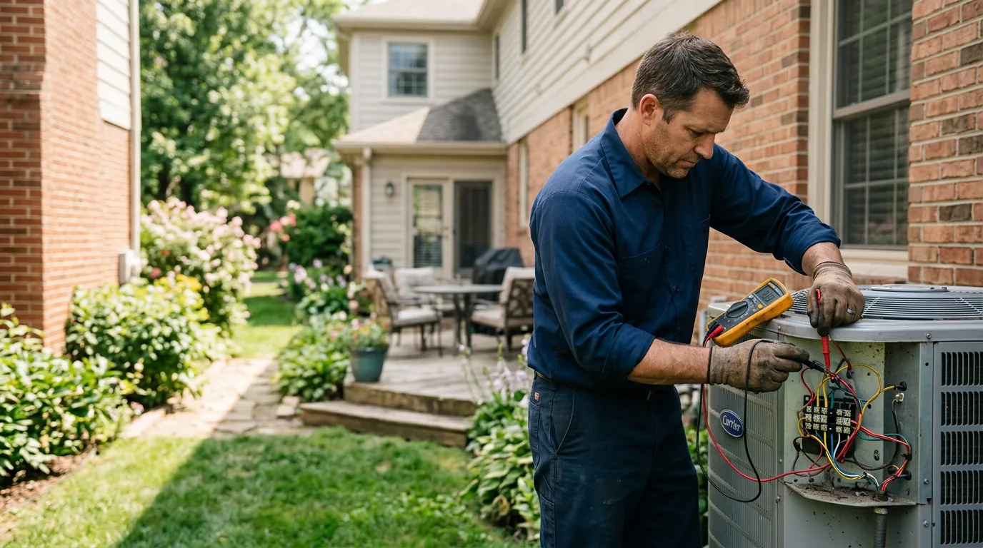 HVAC technician working near Streeter, ND